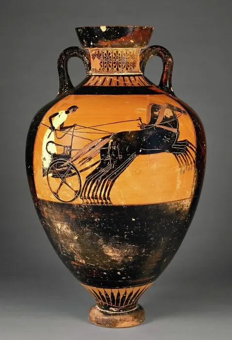 Framed Print : Attic Panathenaic Amphora, 500-480 BC. Creator: Kleophrades Painter Framed Print : Attic Panathenaic Amphora, 500-480 BC. Creator: Kleophrades Painter