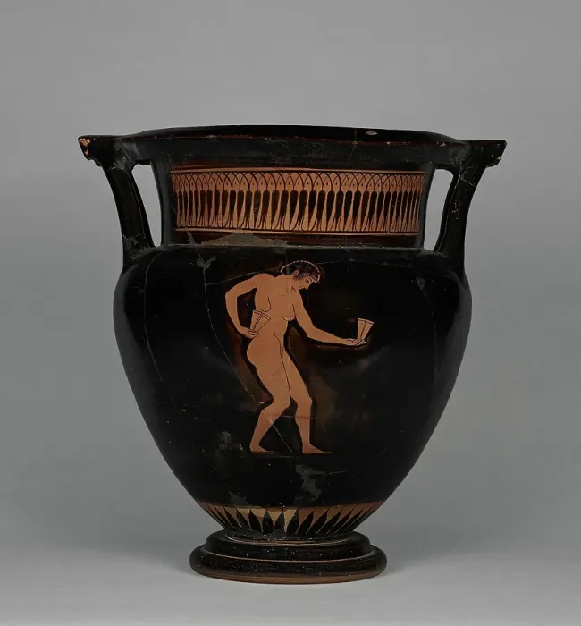 Framed Print : Attic Red-Figure Column Krater, about 490 BC. Creator: Myson