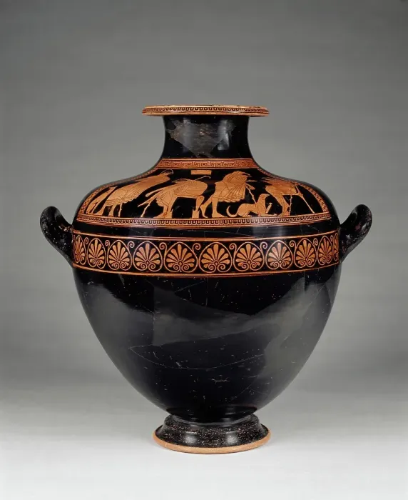 Framed Print : Attic Red-Figure Kalpis, 500-480 BC. Creator: Kleophrades Painter Framed Print : Attic Red-Figure Kalpis, 500-480 BC. Creator: Kleophrades Painter