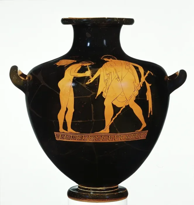 Framed Print : Attic Red-Figure Kalpis, active about 500 - 470 BC. Creator: Eucharides Painter Framed Print : Attic Red-Figure Kalpis, active about 500 - 470 BC. Creator: Eucharides Painter