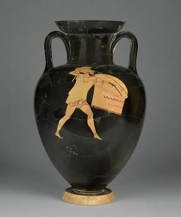 Framed Print : Attic Red-Figure Neck-Amphora, 500-480 BC. Creator: Berlin Painter Framed Print : Attic Red-Figure Neck-Amphora, 500-480 BC. Creator: Berlin Painter