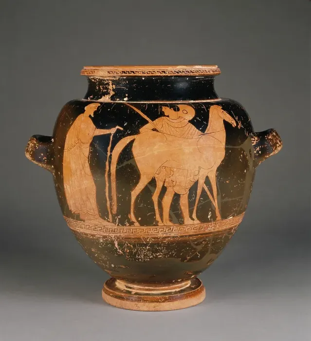 Framed Print : Attic Red-Figure Stamnos, 470-460 BC. Creator: Harrow Painter Framed Print : Attic Red-Figure Stamnos, 470-460 BC. Creator: Harrow Painter