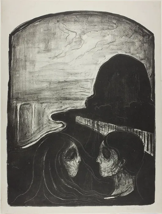 Framed Print : Attraction I, 1896. Creator: Edvard Munch Framed Print : Attraction I, 1896. Creator: Edvard Munch