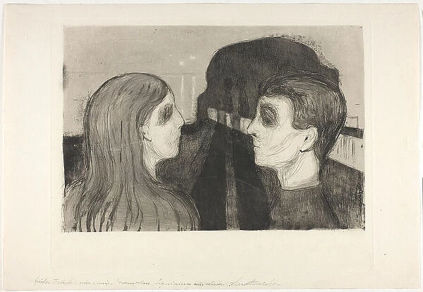 Attraction II, 1895. Creator: Edvard Munch