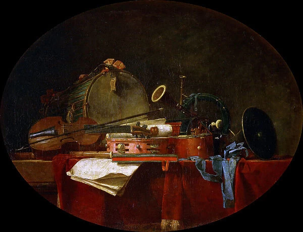 Attributes of Music, 1767. Creator: Chardin, Jean-Baptiste Siméon (1699-1779)