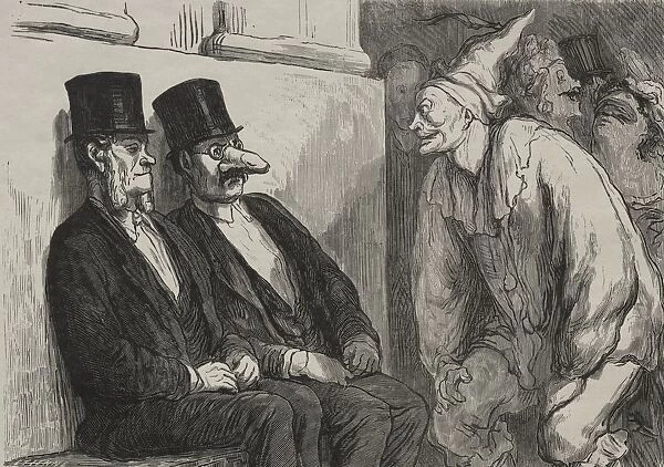 Au bal de lopera: tu tamuse trop. Creator: Honore Daumier (French, 1808-1879)