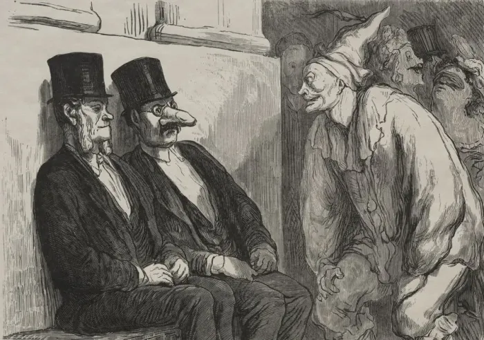 Framed Print : Au bal de lopera: tu tamuse trop. Creator: Honore Daumier (French, 1808-1879) Framed Print : Au bal de lopera: tu tamuse trop. Creator: Honore Daumier (French, 1808-1879)