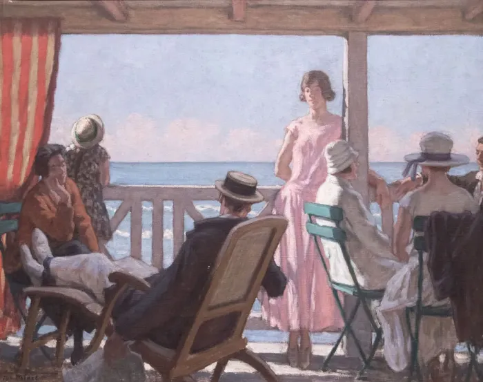 Framed Print : Au bord de la Manche, c. 1924. Creator: Prinet, ReneFranç Framed Print : Au bord de la Manche, c. 1924. Creator: Prinet, ReneFranç