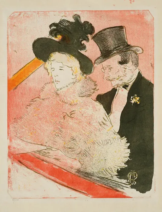 Framed Print : Au concert, 1896. Creator: Toulouse-Lautrec, Henri, de (1864-1901) Framed Print : Au concert, 1896. Creator: Toulouse-Lautrec, Henri, de (1864-1901)