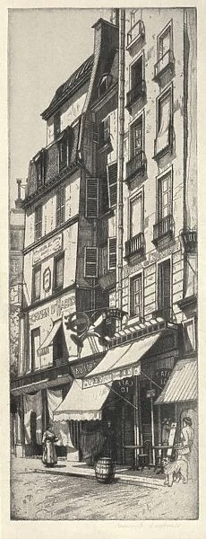 Au Cor d Or, Rue du Four, 1915. Artist: Raymond Ray-Jones