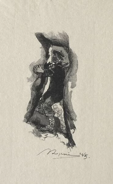 Au defile de Sept-Cavernes. Creator: Auguste Louis Lepere (French, 1849-1918)