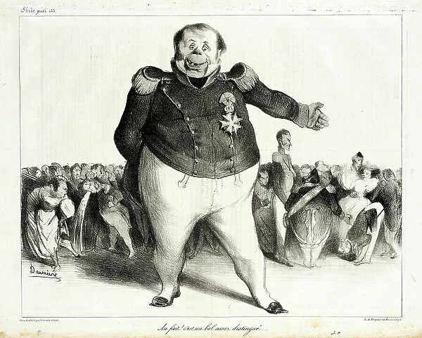 Au Fait! C'est un bal assez distingué!, 1833. Creator: Honore Daumier