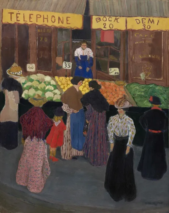 Framed Print : Au Marche (At the market), 1895 Framed Print : Au Marche (At the market), 1895