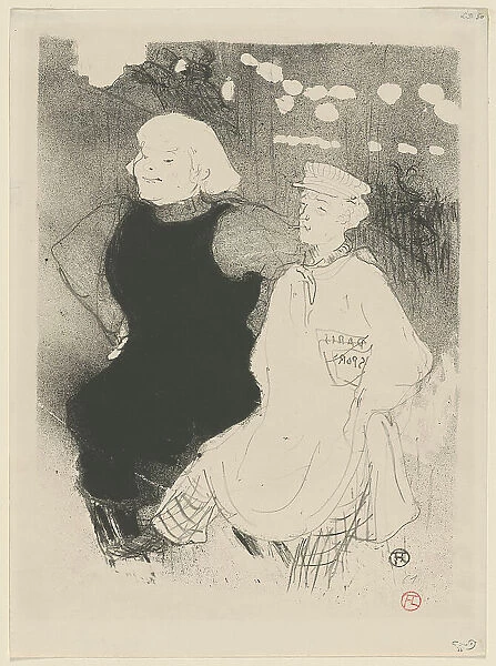Au Moulin Rouge: L'Union Franco-Russe, 1894. Creator: Toulouse-Lautrec, Henri, de (1864-1901)