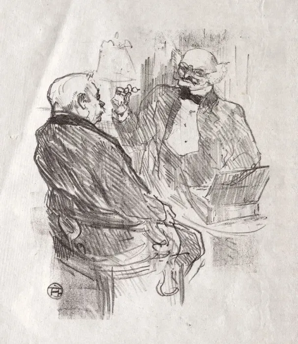 Framed Print : Au pied du Sinai: Georges Clemenceau et LOculiste Mayer, 1898 Framed Print : Au pied du Sinai: Georges Clemenceau et LOculiste Mayer, 1898