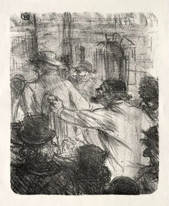 Framed Print : Au pied du Sinai: La Halle aux Draps, Cracovie, 1898. Creator: Henri de Toulouse-Lautrec Framed Print : Au pied du Sinai: La Halle aux Draps, Cracovie, 1898. Creator: Henri de Toulouse-Lautrec