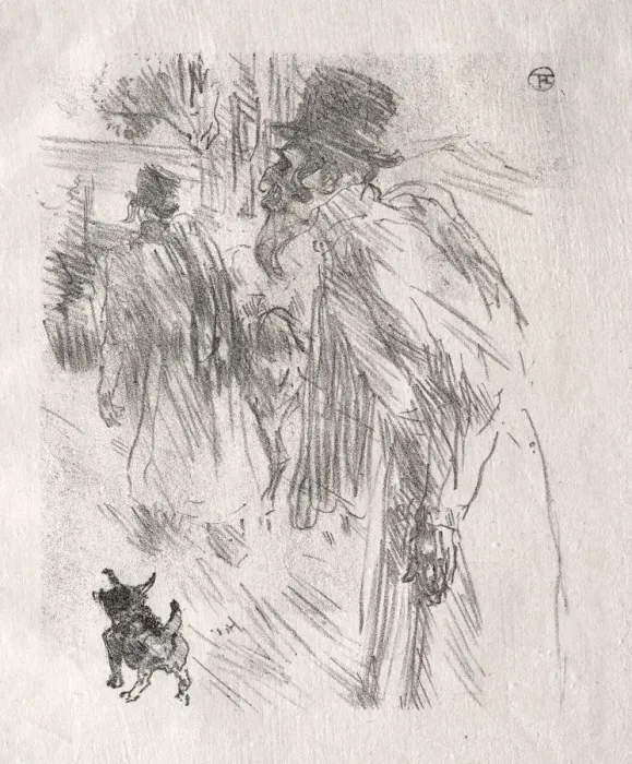 Framed Print : Au pied du Sinai: Les Juifs Polonais, Carlsbad, 1898. Creator: Henri de Toulouse-Lautrec Framed Print : Au pied du Sinai: Les Juifs Polonais, Carlsbad, 1898. Creator: Henri de Toulouse-Lautrec