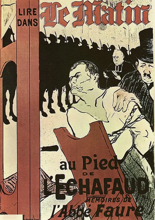Framed Print : Au pied de l Echafaud, 1893. Artist: Henri de Toulouse-Lautrec Framed Print : Au pied de l Echafaud, 1893. Artist: Henri de Toulouse-Lautrec