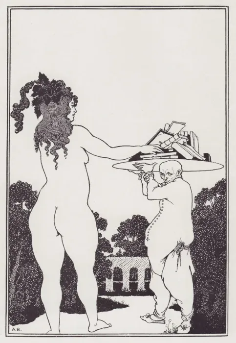 Framed Print : Aubrey Beardsleys Book-Plate, 1897. Creator: Aubrey Beardsley Framed Print : Aubrey Beardsleys Book-Plate, 1897. Creator: Aubrey Beardsley