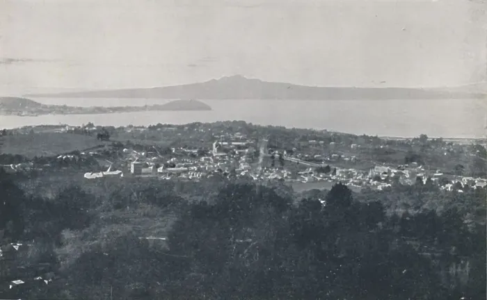 Framed Print : Auckland Harbour, 1924. Artist: Valentine & Sons Framed Print : Auckland Harbour, 1924. Artist: Valentine & Sons