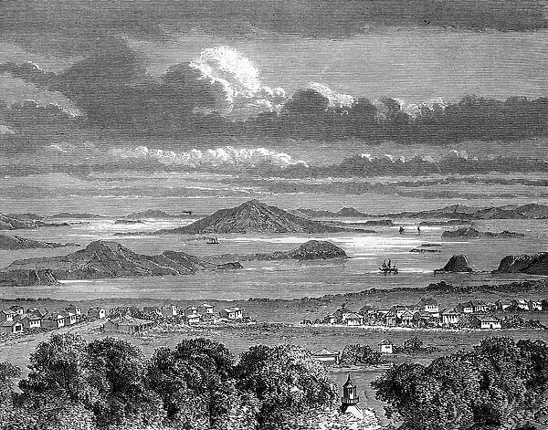 Auckland harbour, Aukland, North Island, New Zealand, 1886. Artist: Lancelot