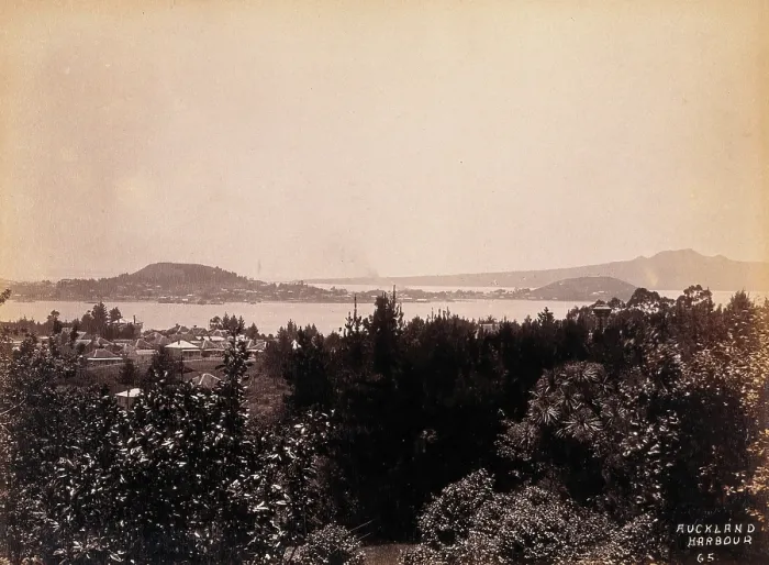 Framed Print : Auckland, New Zealand: part of Auckland harbour, 19th century. Creator: Unknown Framed Print : Auckland, New Zealand: part of Auckland harbour, 19th century. Creator: Unknown