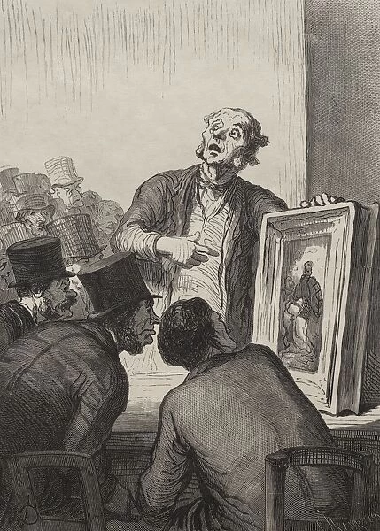 The Auction Room: The Expert. Creator: Honore Daumier (French, 1808-1879)