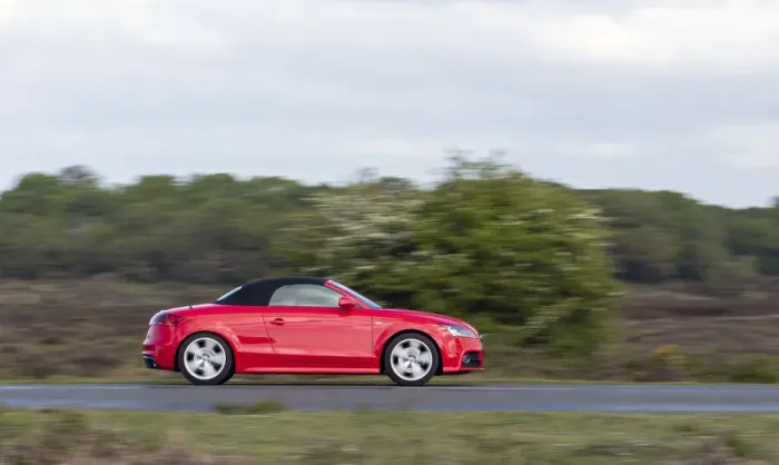 Framed Print : Audi TT cabriolet driving in New Forest. Creator: Unknown Framed Print : Audi TT cabriolet driving in New Forest. Creator: Unknown
