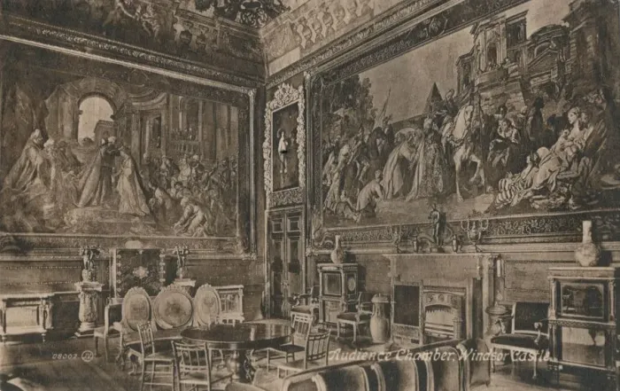 Framed Print : Audience Chamber, Windsor Castle, c1917 Framed Print : Audience Chamber, Windsor Castle, c1917