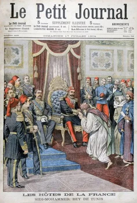 Framed Print : Audience with Muhammad IV al-Hadi, the Bey of Tunis, 1904 Framed Print : Audience with Muhammad IV al-Hadi, the Bey of Tunis, 1904