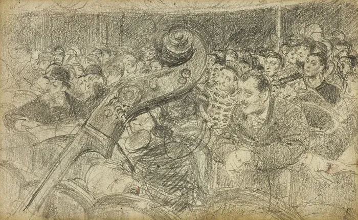 Framed Print : Audience at a Parisian Theatre II, c.1885. Creator: Giovanni Boldini Framed Print : Audience at a Parisian Theatre II, c.1885. Creator: Giovanni Boldini