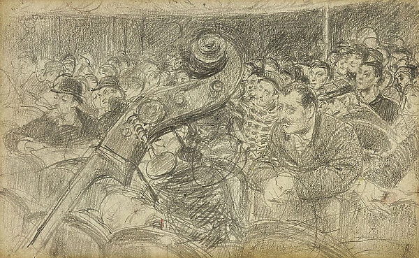 Audience at a Parisian Theatre II, c.1885. Creator: Giovanni Boldini