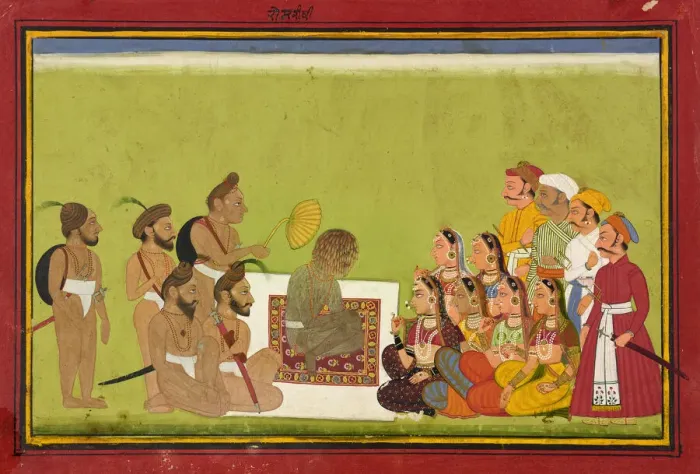 Framed Print : An Audience with Rom Rishi, ca. 1700-1725. Creator: Unknown Framed Print : An Audience with Rom Rishi, ca. 1700-1725. Creator: Unknown