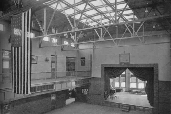 Framed Print : Auditorium-gymnasium, Edwards Bragg School, Fond du Lac, Wisconsin, 1922 Framed Print : Auditorium-gymnasium, Edwards Bragg School, Fond du Lac, Wisconsin, 1922