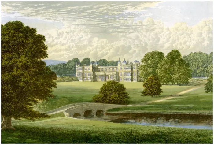 Framed Print : Audley End, Essex, home of Lord Braybrooke, c1880 Framed Print : Audley End, Essex, home of Lord Braybrooke, c1880