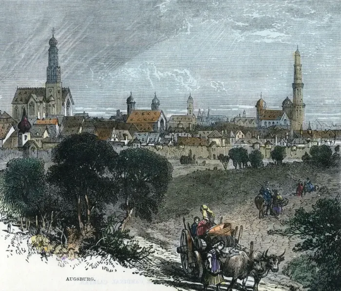 Framed Print : Augsburg, Germany, c1880 Framed Print : Augsburg, Germany, c1880