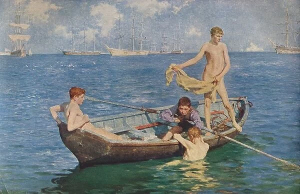 August Blue, 1893 (1935). Artists: Henry Scott Tuke, George Newnes