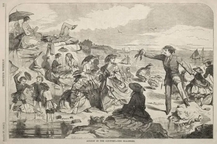Framed Print : August in the Country - The Seashore, 1859. Creator: Winslow Homer (American, 1836-1910) Framed Print : August in the Country - The Seashore, 1859. Creator: Winslow Homer (American, 1836-1910)