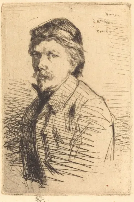 Framed Print : August Delatre, 1858. Creator: James Abbott McNeill Whistler Framed Print : August Delatre, 1858. Creator: James Abbott McNeill Whistler
