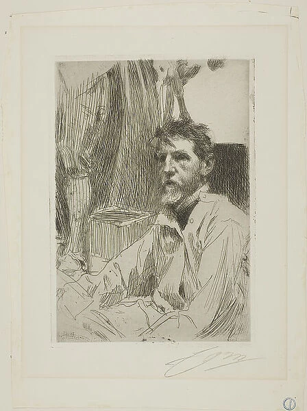 August Saint Gaudens I, 1898. Creator: Anders Leonard Zorn
