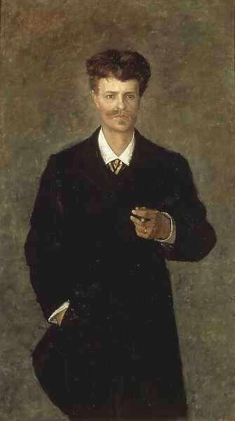 August Strindberg, 1849-1912, 1885. Creator: Sofie Holten