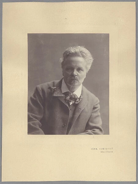 August Strindberg Artist: Hamnqvist, Herman (1865-1946)