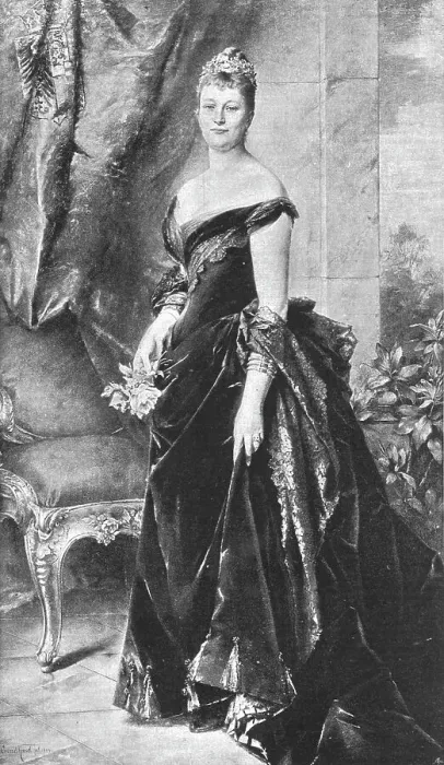 Framed Print : HIM Augusta Victoria, German Empress; after Conrad Kiesel, 1891. Creator: Unknown Framed Print : HIM Augusta Victoria, German Empress; after Conrad Kiesel, 1891. Creator: Unknown