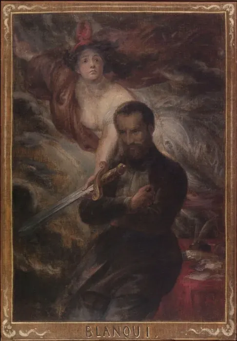 Framed Print : Auguste Blanqui, between 1848 and 1865. Creator: Antoine Joseph Wiertz Framed Print : Auguste Blanqui, between 1848 and 1865. Creator: Antoine Joseph Wiertz