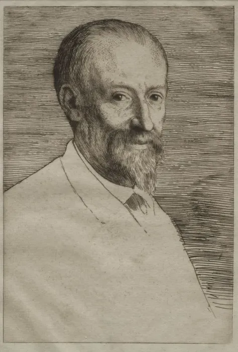 Framed Print : Auguste Poulet-Malassis. Creator: Alphonse Legros (French, 1837-1911) Framed Print : Auguste Poulet-Malassis. Creator: Alphonse Legros (French, 1837-1911)