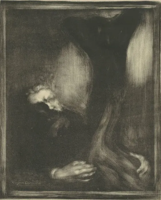 Framed Print : Auguste Rodin, 1900. Creator: Carriere, Eugene (1849-1906) Framed Print : Auguste Rodin, 1900. Creator: Carriere, Eugene (1849-1906)
