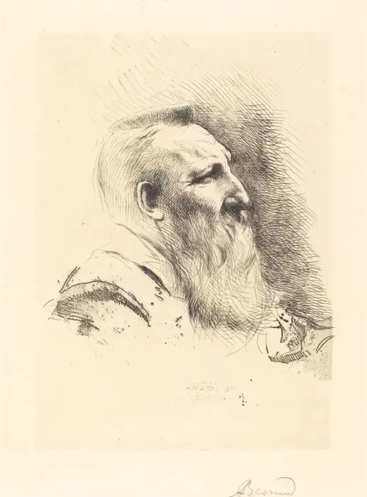 Framed Print : Auguste Rodin, 1900. Creator: Paul Albert Besnard Framed Print : Auguste Rodin, 1900. Creator: Paul Albert Besnard