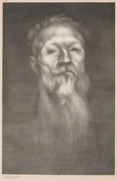 Framed Print : Auguste Rodin. Creator: Eugene Carriere (French, 1849-1906); Lemercier Framed Print : Auguste Rodin. Creator: Eugene Carriere (French, 1849-1906); Lemercier