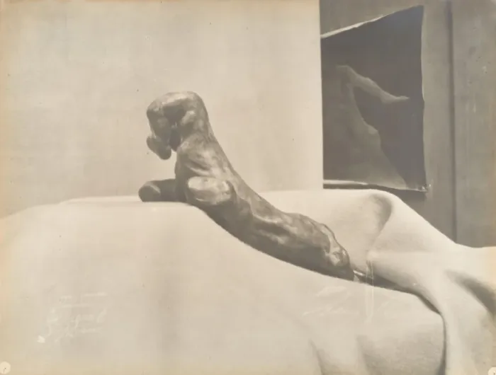 Framed Print : [Auguste Rodins The Clenched Hand], before 1898. Creator: Eugene Druet