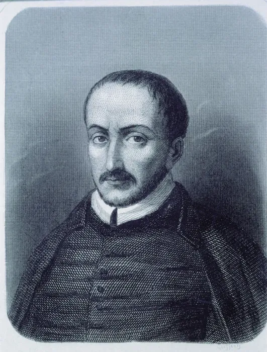 Framed Print : Augustin Moreto (1618-1669), Spanish writer and an Italian priest, 1870 engraving Framed Print : Augustin Moreto (1618-1669), Spanish writer and an Italian priest, 1870 engraving